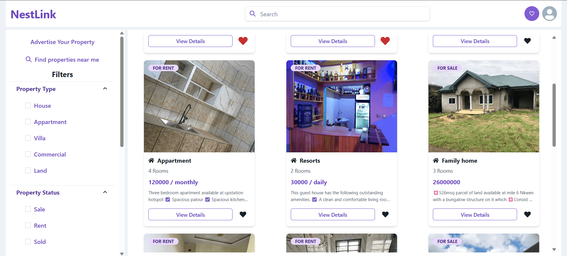 Real Estate Listing & Property Platform